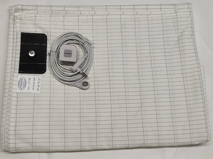 Grounding Bed Sheet 68*132Cm Conductive Silver Fiber Flat Sheet Organic Cotton Earthing Sheet for Better Sleep