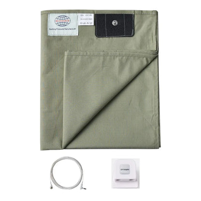 Grounding Bed Sheet 68*132Cm Conductive Silver Fiber Flat Sheet Organic Cotton Earthing Sheet for Better Sleep