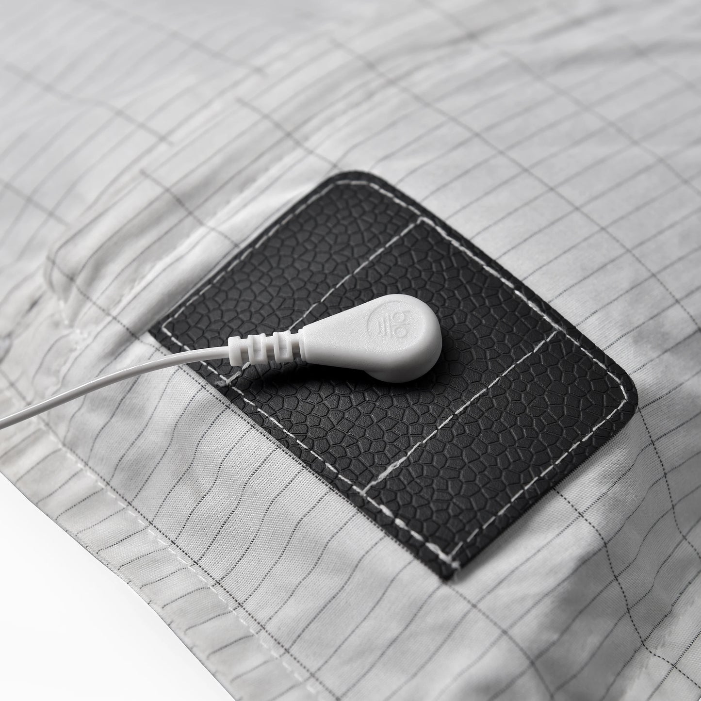 Grounding Bed Sheet 68*132Cm Conductive Silver Fiber Flat Sheet Organic Cotton Earthing Sheet for Better Sleep