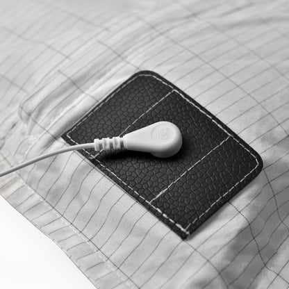 Grounding Bed Sheet 68*132Cm Conductive Silver Fiber Flat Sheet Organic Cotton Earthing Sheet for Better Sleep