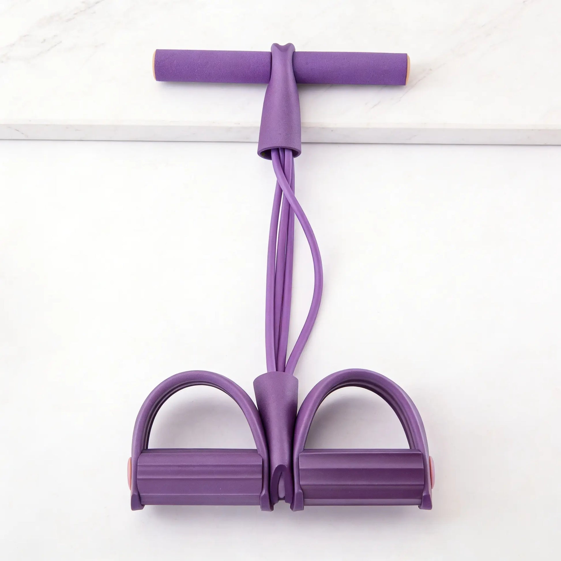 Multifunctional Tension Rope, 4-Tube Elastic Yoga Pedal Tension Belt, Natural Latex Tension Rope Fitness Equipment, for Abdominal/Waist/Arm/Leg Stretching