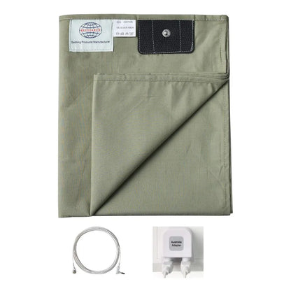 Grounding Bed Sheet 68*132Cm Conductive Silver Fiber Flat Sheet Organic Cotton Earthing Sheet for Better Sleep