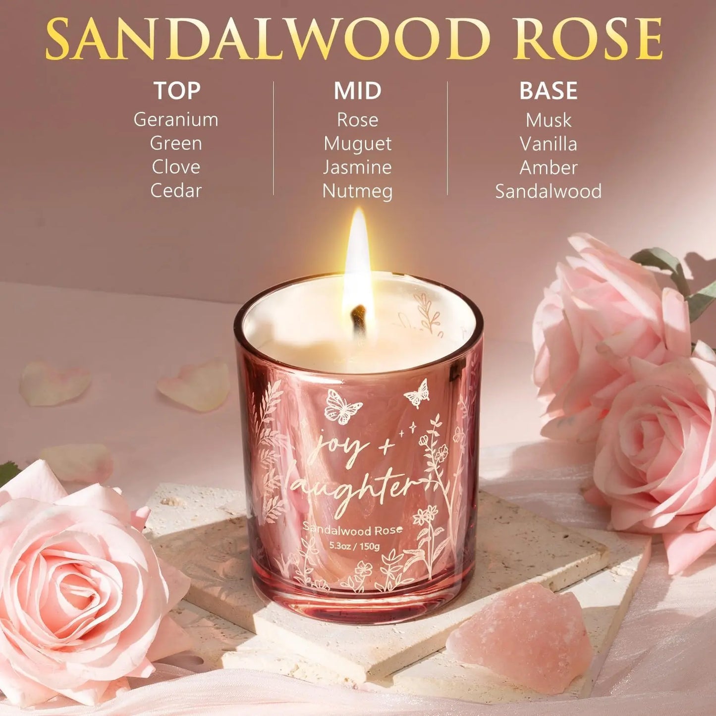 Mayicivo Mother'S Day Gifts for Women Mom Friend Sister, Unique Birthday Gifts for Women Girlfriend Wife Daughter, Christmas Candles Hummingbird Rotating Scented Candles Set for Woman with Crochet Flower Bouquet