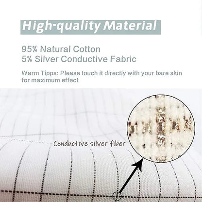 Grounding Bed Sheet 68*132Cm Conductive Silver Fiber Flat Sheet Organic Cotton Earthing Sheet for Better Sleep
