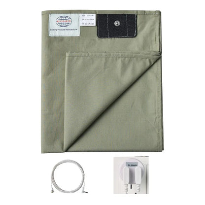 Grounding Bed Sheet 68*132Cm Conductive Silver Fiber Flat Sheet Organic Cotton Earthing Sheet for Better Sleep