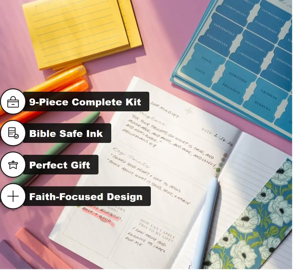 Selah by Mr. Pen - Church Notes Journal with Mini Bible Journaling Kit